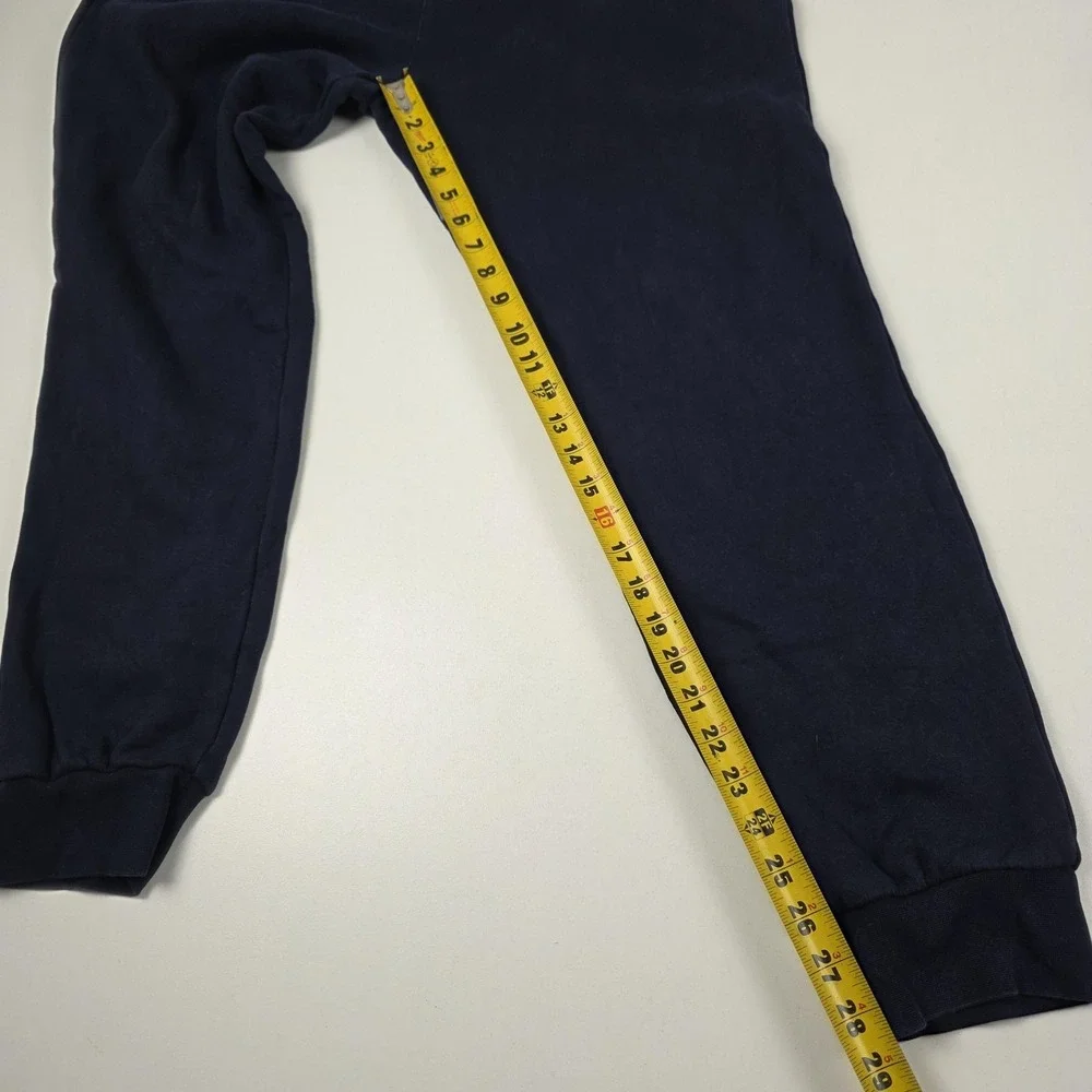 Lacoste Sport Sweatpants Mens XL Blue Fleece Joggers Drawstring Pockets Logo